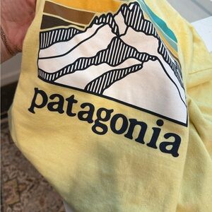 Patagonia Light Yellow Tee with Pocket